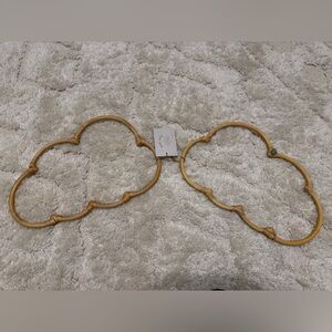 Bebe Bask Nursery Rattan Wall Decor Clouds- Set of 2